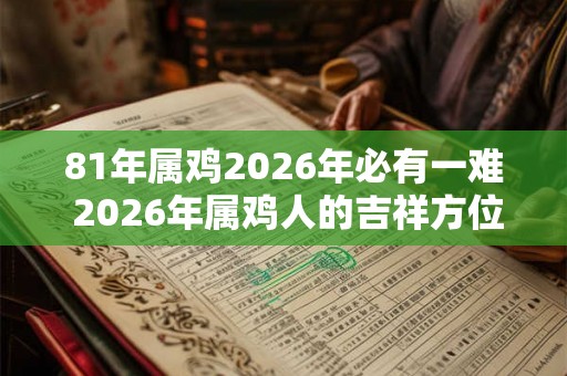 81年属鸡2026年必有一难 2026年属鸡人的吉祥方位