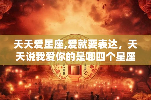 天天爱星座,爱就要表达,天天说我爱你的是哪四个星座? 天天爱星座,爱就要表达,天天说我爱你的是哪四个星座?