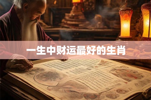 一生中财运最好的生肖