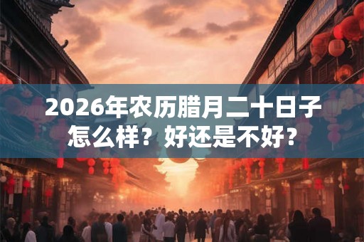 2026年农历腊月二十日子怎么样？好还是不好？