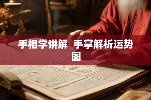 手相学讲解 手掌解析运势图 手相学讲解 手掌解析运势图