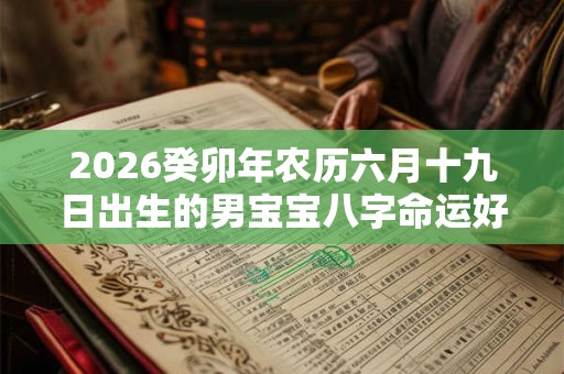 2026癸卯年农历六月十九日出生的男宝宝八字命运好不好 运势详解