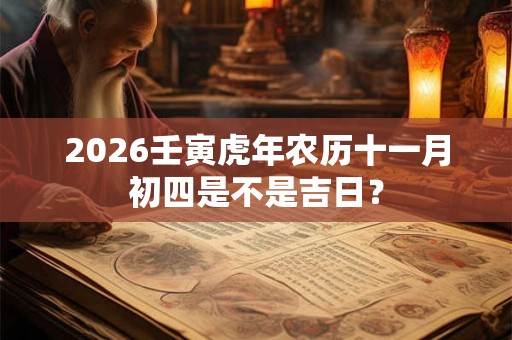 2026壬寅虎年农历十一月初四是不是吉日？