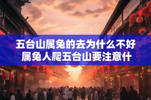 五台山属兔的去为什么不好 属兔人爬五台山要注意什么