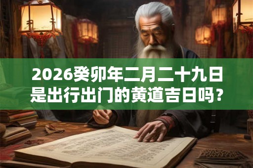 2026癸卯年二月二十九日是出行出门的黄道吉日吗？