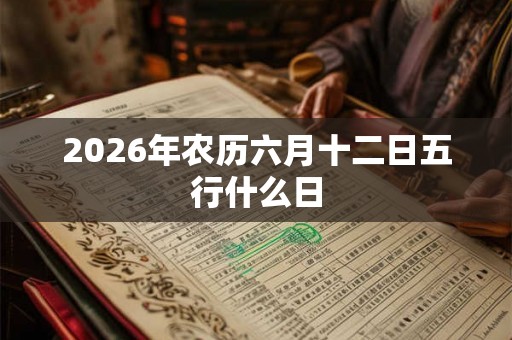 2026年农历六月十二日五行什么日