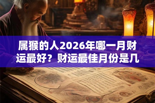 属猴的人2026年哪一月财运最好?财运最佳月份是几月? 属猴的人2026年哪一月财运最好?财运最佳月份是几月?
