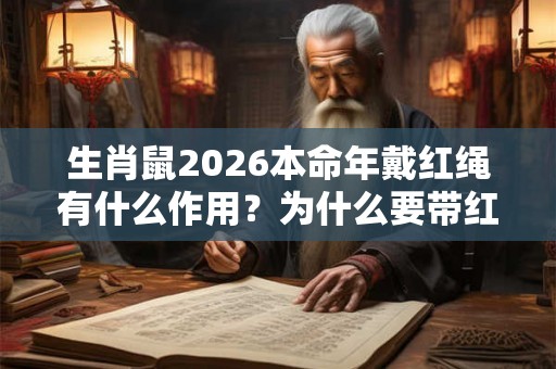 生肖鼠2026本命年戴红绳有什么作用？为什么要带红绳？
