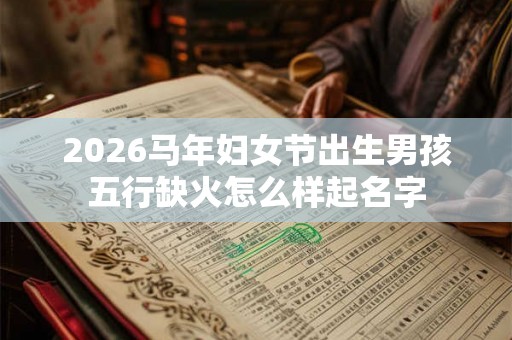 2026马年妇女节出生男孩五行缺火怎么样起名字