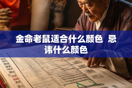 金命老鼠适合什么颜色  忌讳什么颜色