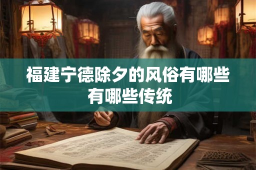 福建宁德除夕的风俗有哪些 有哪些传统