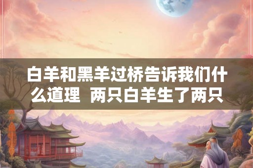 白羊和黑羊过桥告诉我们什么道理  两只白羊生了两只白羊和一只黑羊