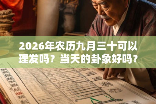 2026年农历九月三十可以理发吗？当天的卦象好吗？