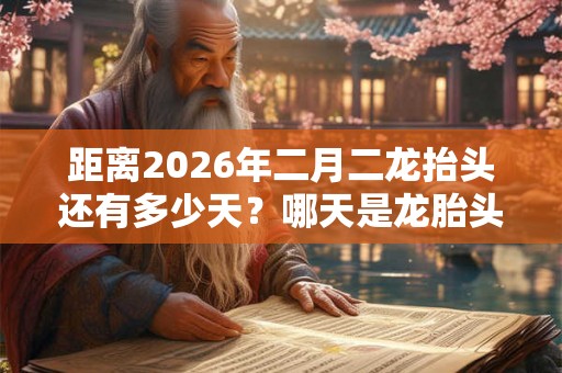 距离2026年二月二龙抬头还有多少天？哪天是龙胎头？