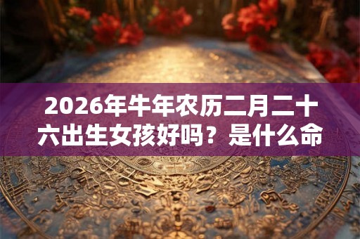 2026年牛年农历二月二十六出生女孩好吗?是什么命? 2026年牛年农历二月二十六出生女孩好吗?是什么命?