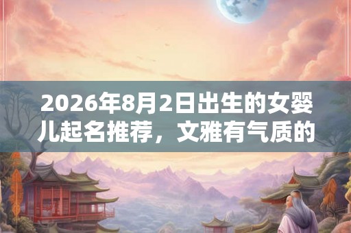 2026年8月2日出生的女婴儿起名推荐,文雅有气质的名字 2026年8月2日出生的女婴儿起名推荐,文雅有气质的名字