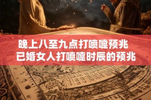 晚上八至九点打喷嚏预兆  已婚女人打喷嚏时辰的预兆吉凶