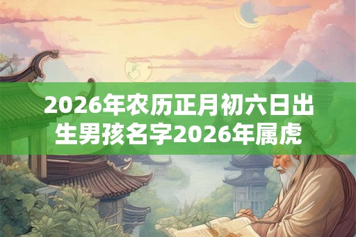 2026年农历正月初六日出生男孩名字2026年属虎