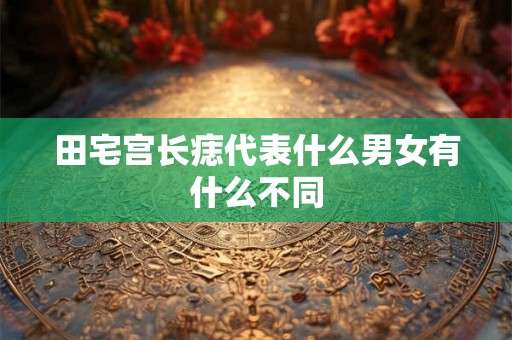 田宅宫长痣代表什么男女有什么不同
