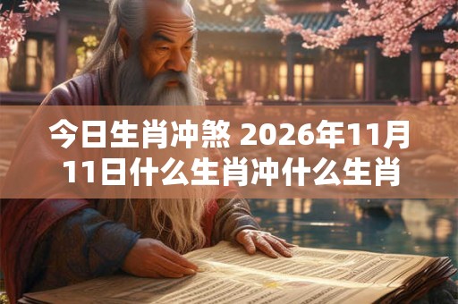 今日生肖冲煞 2026年11月11日什么生肖冲什么生肖