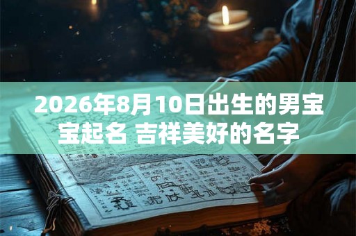 2026年8月10日出生的男宝宝起名 吉祥美好的名字