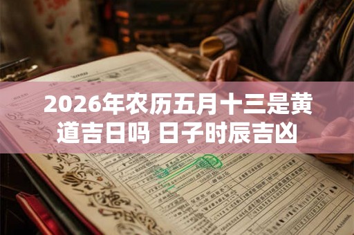2026年农历五月十三是黄道吉日吗 日子时辰吉凶
