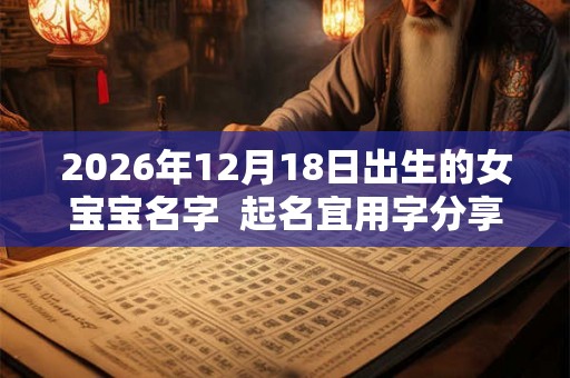 2026年12月18日出生的女宝宝名字  起名宜用字分享