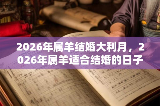 2026年属羊结婚大利月，2026年属羊适合结婚的日子