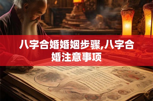 八字合婚婚姻步骤,八字合婚注意事项
