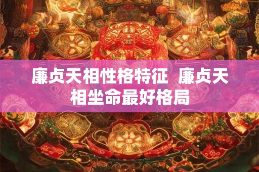 廉贞天相性格特征  廉贞天相坐命最好格局