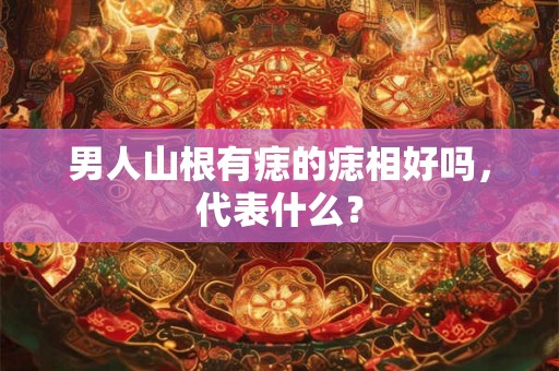 男人山根有痣的痣相好吗，代表什么？