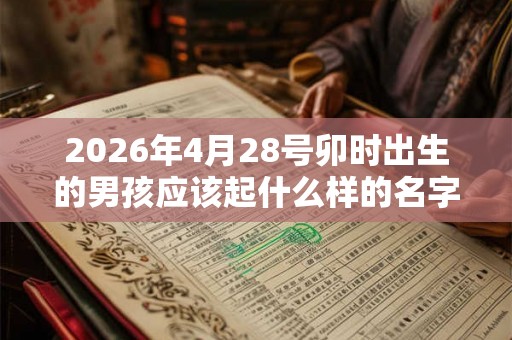 2026年4月28号卯时出生的男孩应该起什么样的名字 2026年4月28号卯时出生的男孩应该起什么样的名字