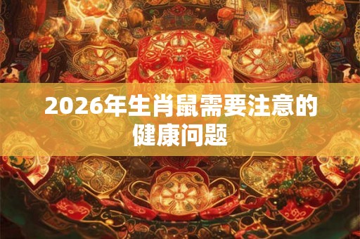 2026年生肖鼠需要注意的健康问题 2026年生肖鼠需要注意的健康问题