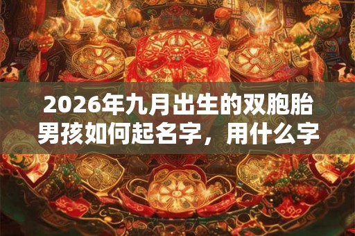 2026年九月出生的双胞胎男孩如何起名字,用什么字比较好 2026年九月出生的双胞胎男孩如何起名字,用什么字比较好
