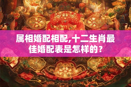属相婚配相配,十二生肖最佳婚配表是怎样的？