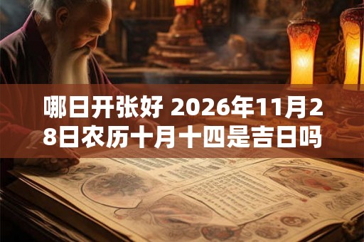 哪日开张好 2026年11月28日农历十月十四是吉日吗