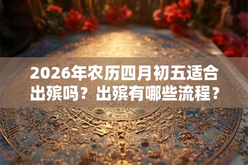 2026年农历四月初五适合出殡吗？出殡有哪些流程？