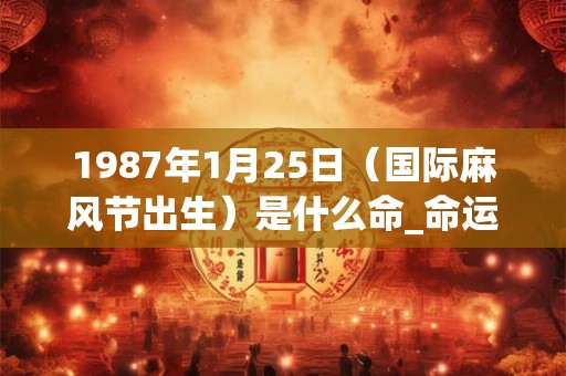 1987年1月25日（国际麻风节出生）是什么命_命运如何