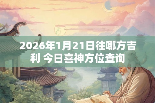 2026年1月21日往哪方吉利 今日喜神方位查询