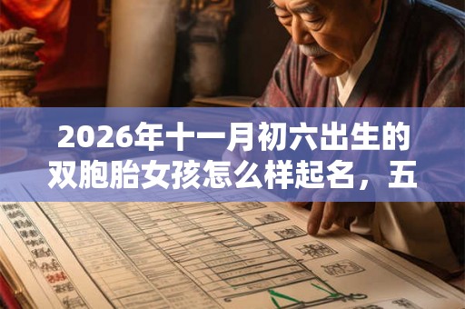 2026年十一月初六出生的双胞胎女孩怎么样起名，五行属什么