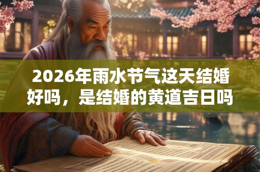 2026年雨水节气这天结婚好吗，是结婚的黄道吉日吗？