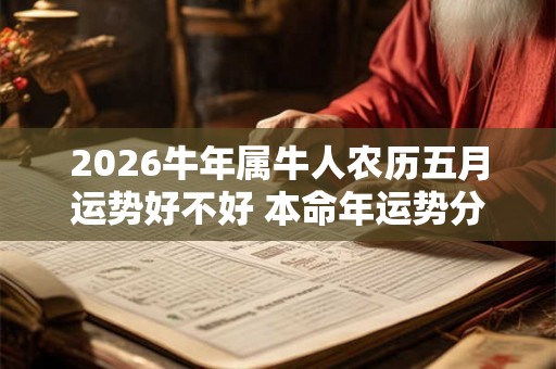 2026牛年属牛人农历五月运势好不好 本命年运势分析