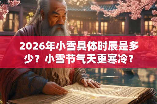 2026年小雪具体时辰是多少？小雪节气天更寒冷？