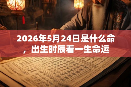 2026年5月24日是什么命，出生时辰看一生命运