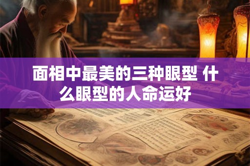 面相中最美的三种眼型 什么眼型的人命运好 面相中最美的三种眼型 什么眼型的人命运好