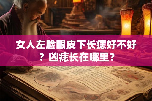 女人左脸眼皮下长痣好不好?凶痣长在哪里? 女人左脸眼皮下长痣好不好?凶痣长在哪里?