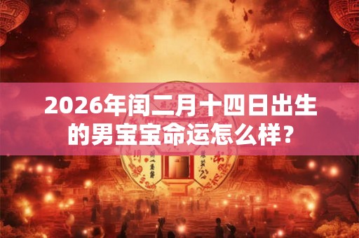 2026年闰二月十四日出生的男宝宝命运怎么样? 2026年闰二月十四日出生的男宝宝命运怎么样?
