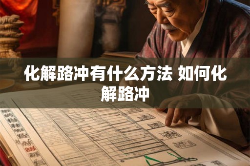 化解路冲有什么方法 如何化解路冲