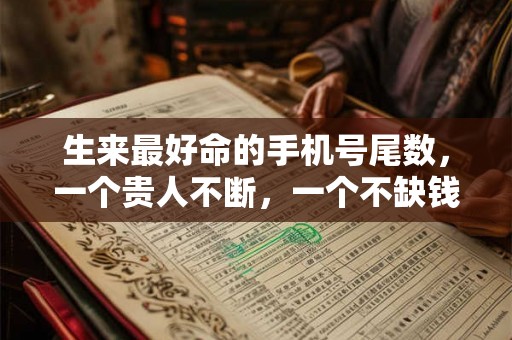 生来最好命的手机号尾数，一个贵人不断，一个不缺钱财，一个旺运招财！