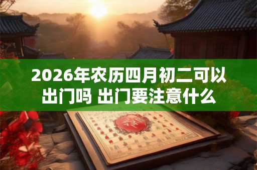 2026年农历四月初二可以出门吗 出门要注意什么